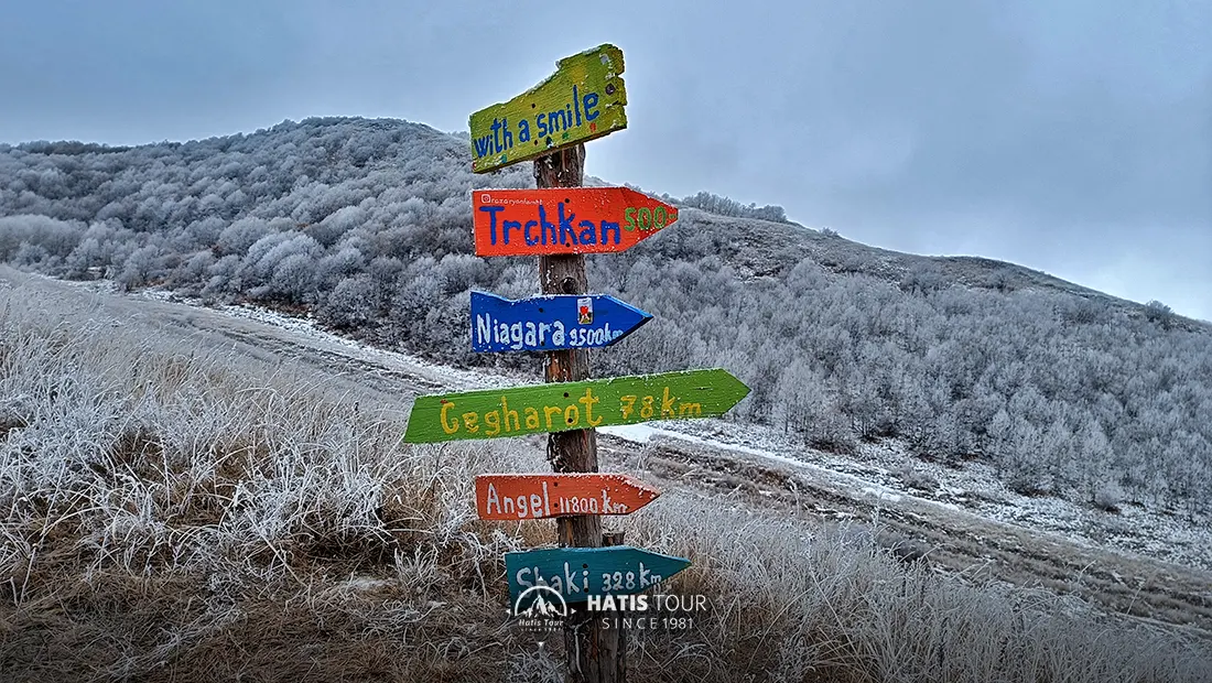 Hiking to Frozen Trchkan Waterfall