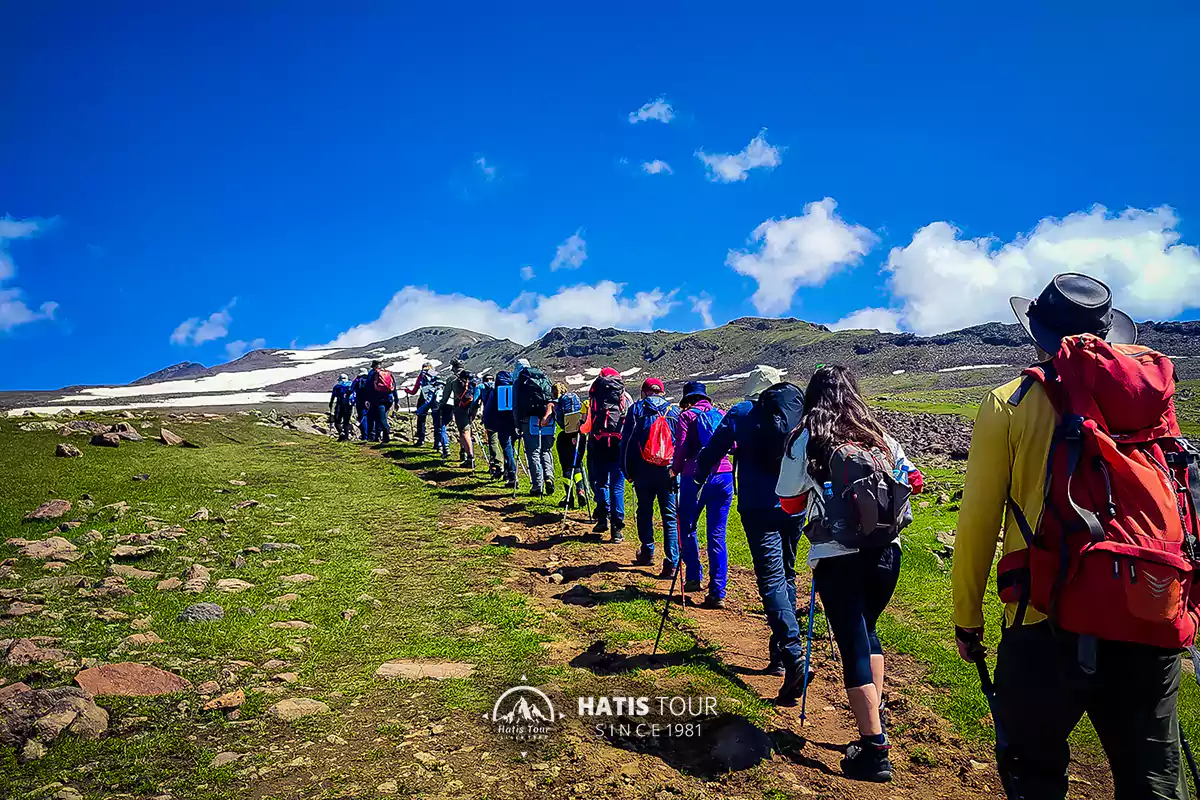 Preparatory climbing of Ararat