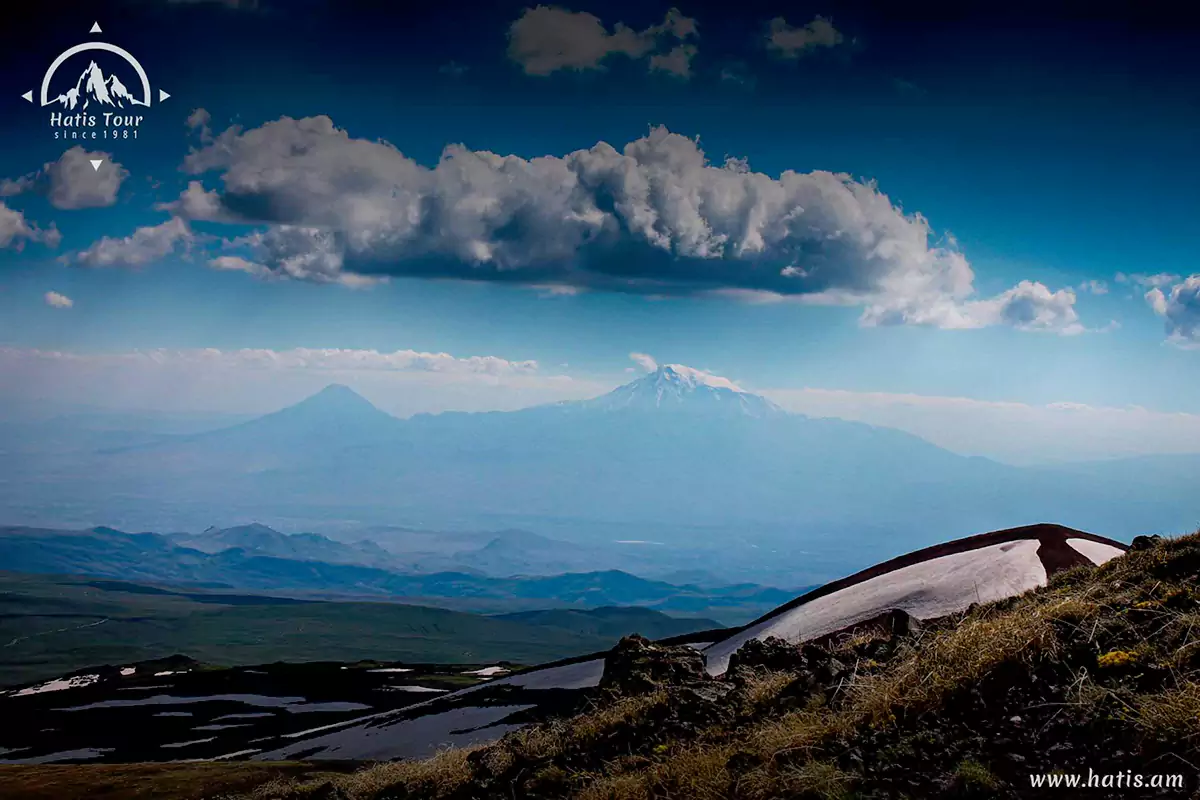 Mount Ararat from Geghama mountains