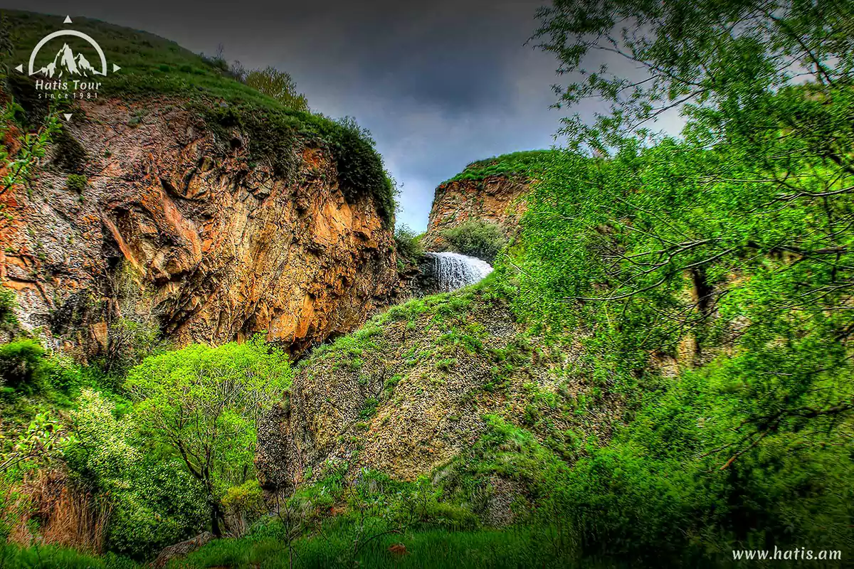 Вид на водопад Трчкан
