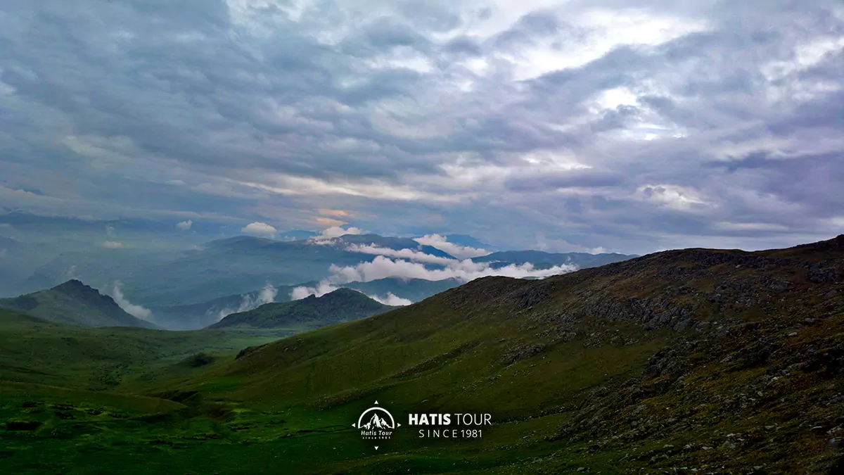 The highest peak of the Georgian-Armenian mountain