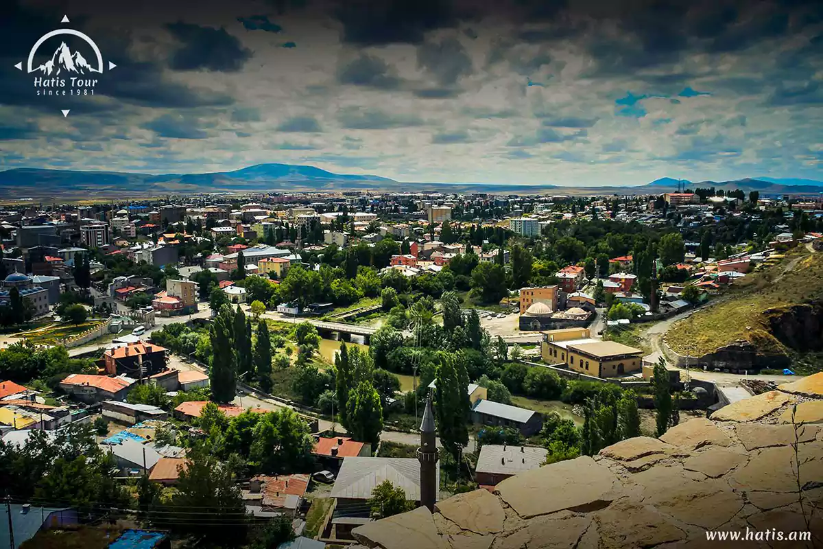 The city of Kars from the fortress of Kars
