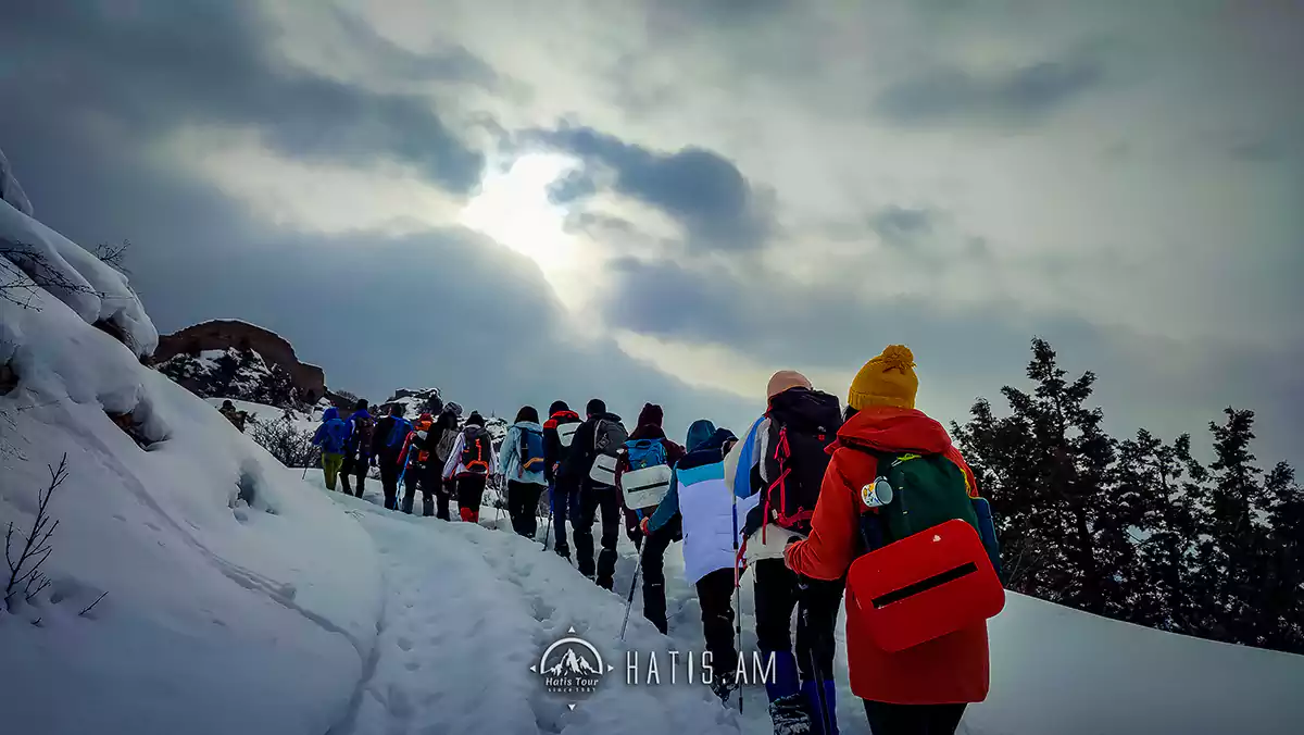 Smbataberd Fortress - Winter Hikes in Armenia