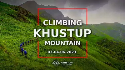 Climbing Mount Khustup
